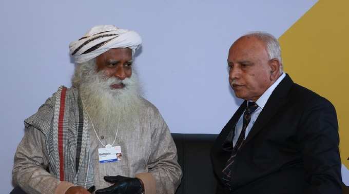 BSY with jaggi vasudev