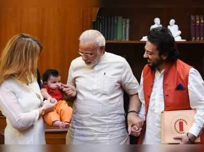 અદનાનની પુત્રી મદીનાને મળ્યા PM નરેન્દ્ર મોદી