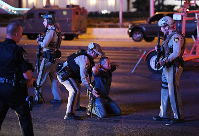 Photos from deadly Las Vegas shooting site