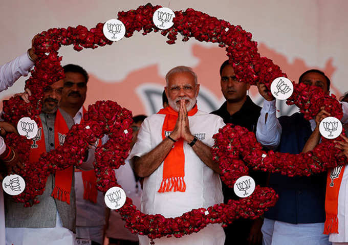 PM Modi addresses mega rally in Gandhinagar