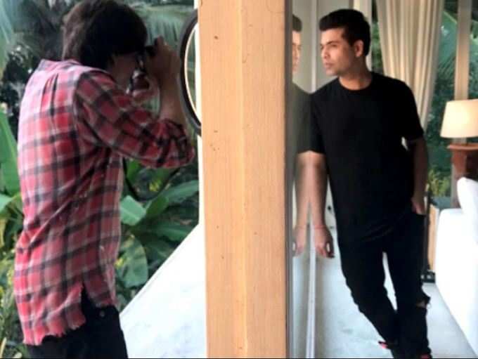 શાહરૂખે ક્લિક કરી કરણની તસવીર