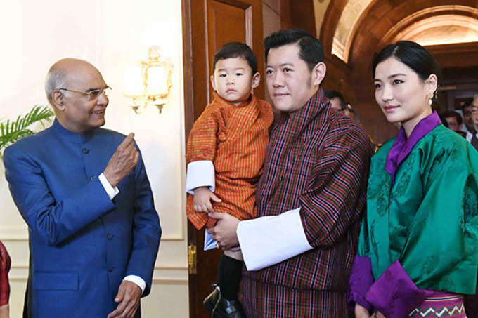 Bhutanese King meets Prezident Kovind