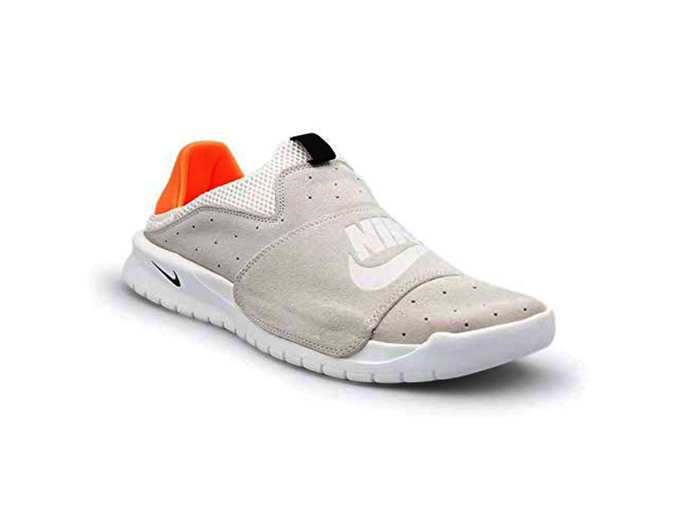 Nike Men&#39;s Benassi SLP Grey/Orange Casual Shoes