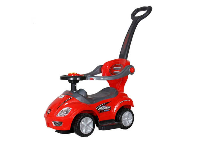 Toy House 3 in 1 Deluxe Mega Push Car Ride On with Push Handle