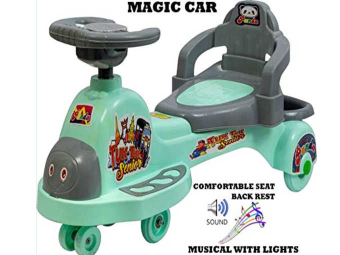 Goyal&#39;s Tuk Tuk Senior Free Wheel Musical Magic Car with Back Rest
