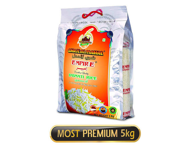 SHRILALMAHAL Empire Basmati Rice (Most Premium), 5 kg