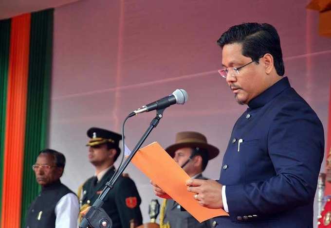 Conrad Sangma takes oath as Meghalaya CM