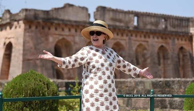 Hillary Clinton visits historical sites in Madhya Pradesh