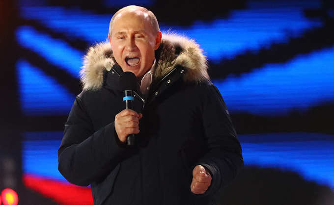 Putin wins landslide re-election