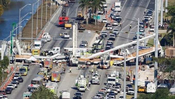 Florida foot bridge collapse leaves several people dead
