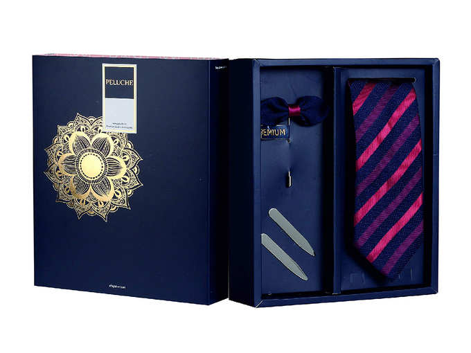 The Cerise Stripe Gift Box Includes 1 Neck Tie
