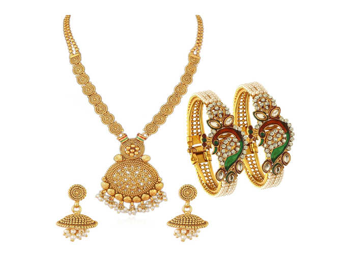 Sukkhi Gold Plated Jewellery Set for Women