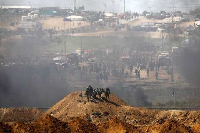 Pictures of deadly protests on Gaza-Israel border
