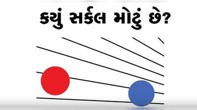 પઝલઃ ધ્યાનથી જુઓ અને જણાવો કયું સર્કલ મોટું છે?