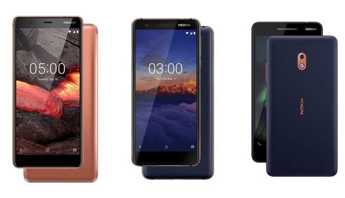 Nokiaના 3 નવા સ્માર્ટફોન્સ