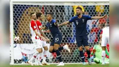 FIFA WC Final 2018 : ક્રોએશિયાને 4-2થી હરાવી ફ્રાન્સ વર્લ્ડ ચેમ્પિયન