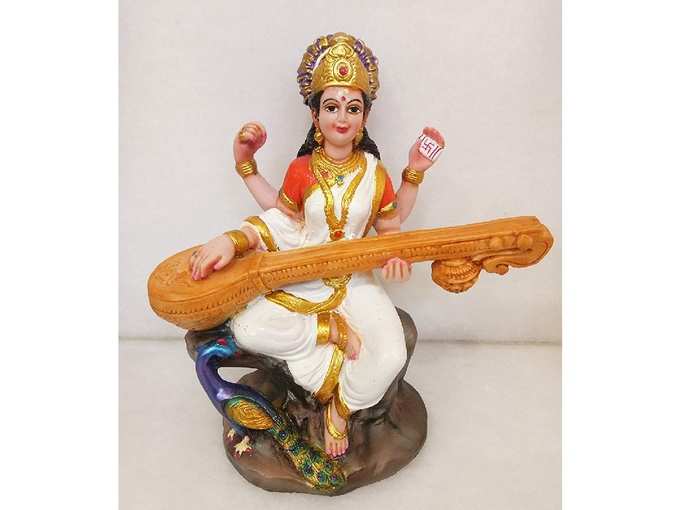Traders Saraswati Gift Statue Idol Showpiece Sculpture Murti