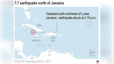 ஜமைக்காவில் உலுக்கிய நிலநடுக்கம்: கரீபியன் கடலில் சுனாமி அபாயம்