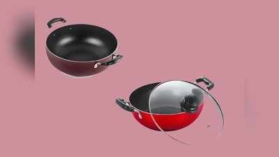 Amazon से खरीदें Hawkins, Nirlon और Cello के Non Stick Kadhai बेहद सस्ते में