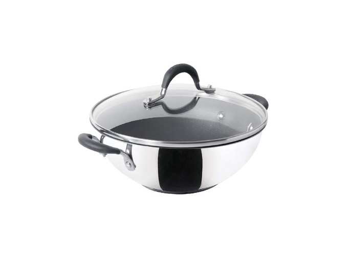 Circulon Momentum Non Stick + Stainless Steel Kadhai 27cm Medium