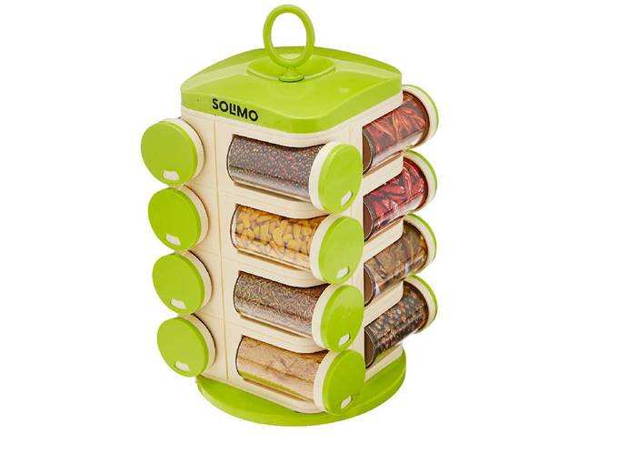 Amazon Brand - Solimo Revolving Spice Rack set