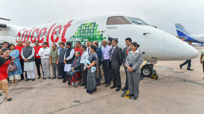 SpiceJet operates India’s first biojet fuel flight
