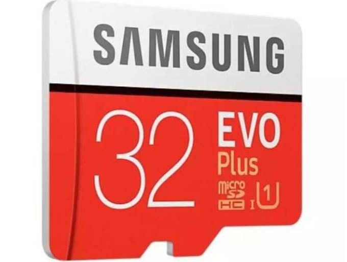 સેમસંગ EVO+ 32GB માઈક્રોSD ક્લાસ 10 મેમરી કાર્ડ