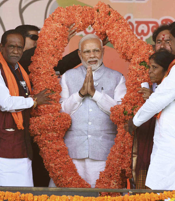 PM Modi campaigns in Telangana