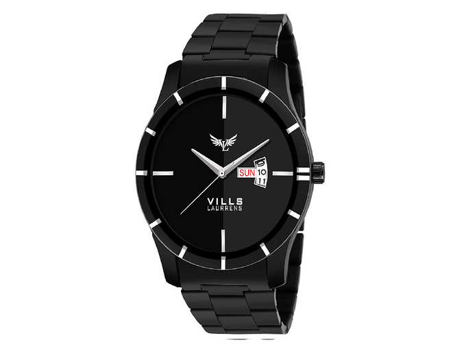 Black Dial Day and Date Series Men&#39;s Watch