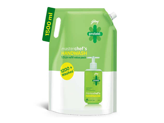 Godrej Protekt Masterchef’s Liquid Handwash Refill, 1500 ml