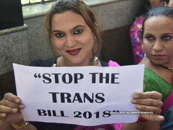 Transgender community protests against Transgender Persons Bill