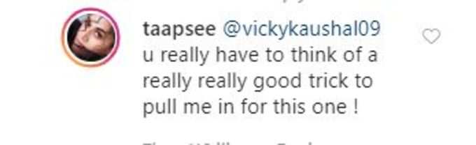 Taapsee Replies