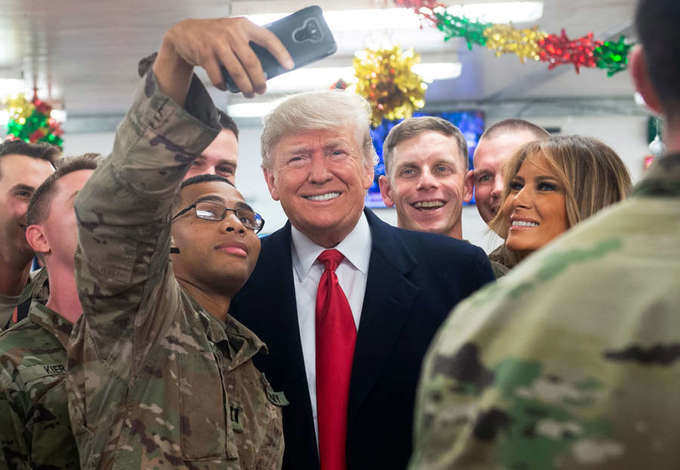 Donald Trump makes surprise visit to Iraq