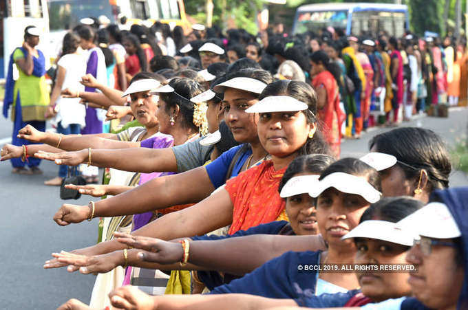 Sabarimala row: Women form ‘620km human chain’ for equality