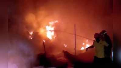 વડોદરા: ચાઈનીઝ તુક્કલને કારણે ભંગારના ગોડાઉનમાં આગ લાગી