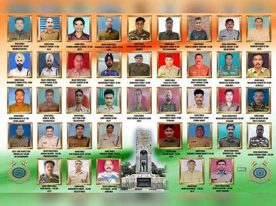 Pulwama Attack: Photos of 40 CRPF Martyrs...                                         