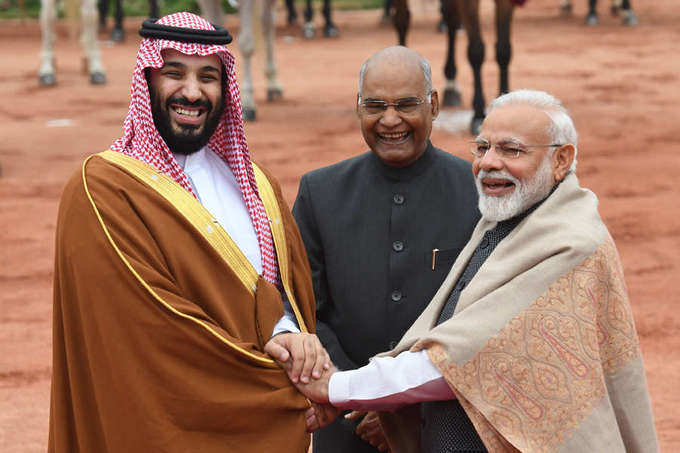 Saudi Crown Prince Mohammed bin Salman visits India
