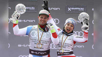 Beat Feuz and Nicole Schmidhofer win World Cup downhill titles 