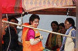 Priyanka Gandhi kicks off Ganga Yatra from Prayagraj