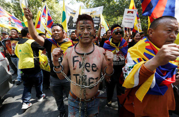 Tibetan Uprising: Activists hold protest march in Delhi