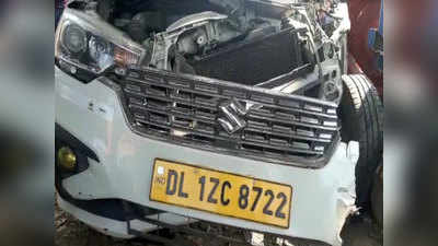 मथुराः एनएच-2 पर ट्रक से टकराई कार, दो लोगों की मौत, 5 घायल