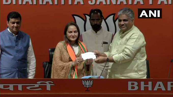 Actor-turned-politician Jaya Prada joins BJP