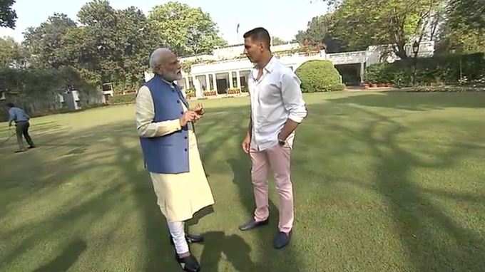 Modi With Akshay