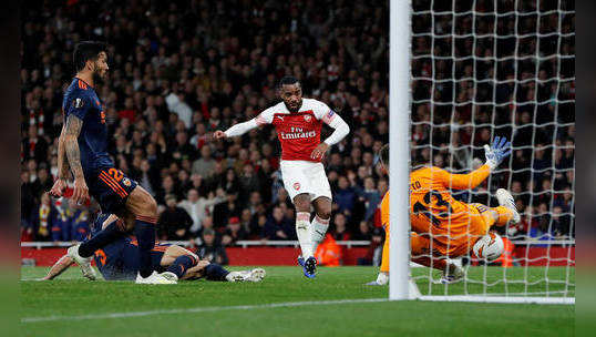 Lacazette scores twice against Valencia leading Arsenal to 3-1 victory 