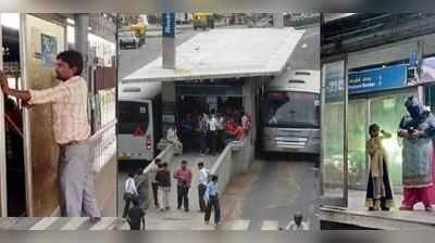 અવાદ: BRTS બસ સ્ટોપના ઓટોમેટિક દરવાજા ખોલવા પેસેન્જરોએ ધક્કા મારવા પડે છે!