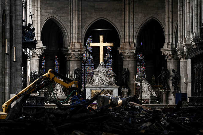 After the fire: Photos from inside Notre-Dame Cathedral