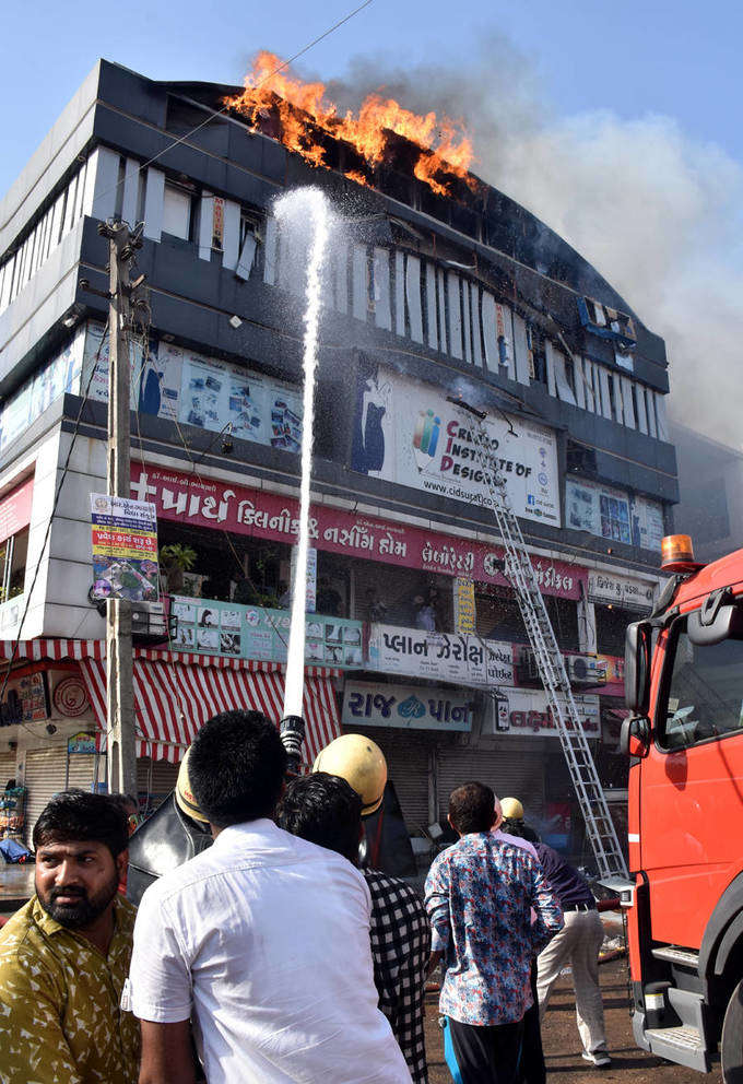 At least 20 killed in massive fire at coaching centre in Surat