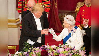 Donald Trump meets Queen Elizabeth amid protests 