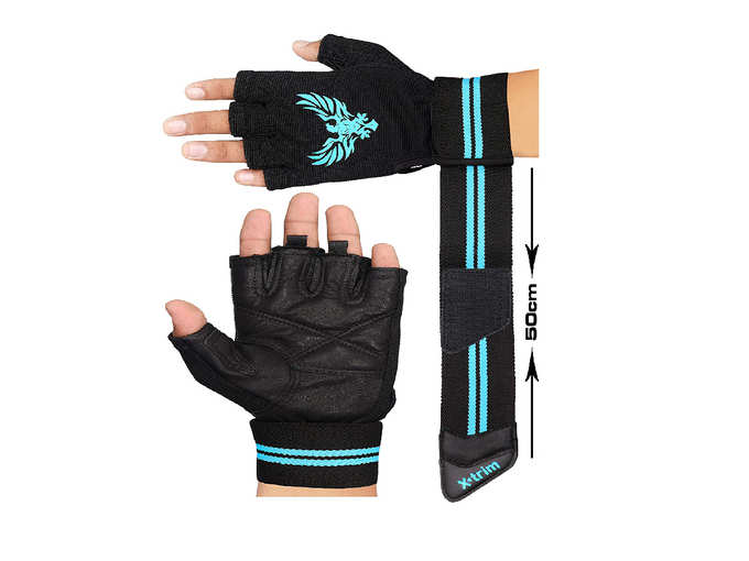Men&#39;s Leather Gym Workout Gloves