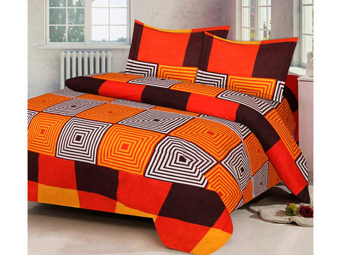 Double 3D Luxury Bedsheet with 2 Pillow Covers